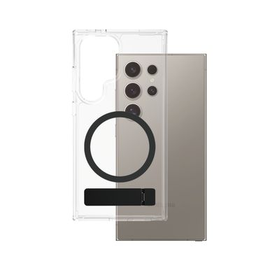 CARE Feature Case Clear w. Kickstand und QI Galaxy S25 Ultra