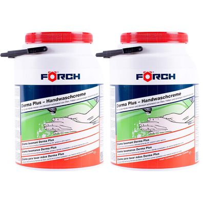 2x FOERCH DERMA PLUS E Handwaschcreme 3 LTR Reinigt intensiv