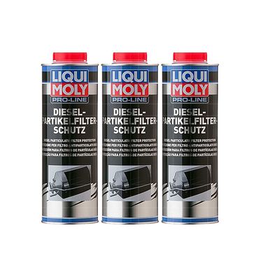 3x LIQUI MOLY PRO-LINE Dieselpartikelfilter-schutz 1 LTR 5123
