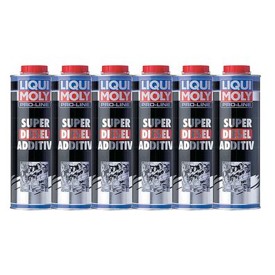 6x LIQUI MOLY PRO-LINE SUPER DIESEL Additiv 1 LTR 5176 Dose Blech