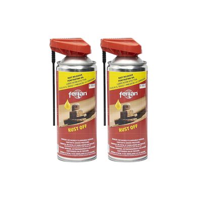 2x FERTAN RUST OFF 0.4 LTR Rostlöser Spray Kriechöl Profi Schrauben