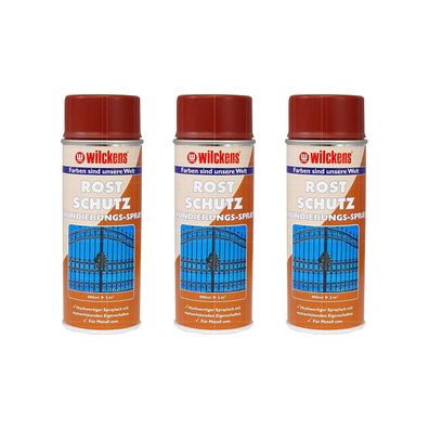 3x Wilckens Rostschutz 0.4 LTR Rotbraun Korrosionsschutz