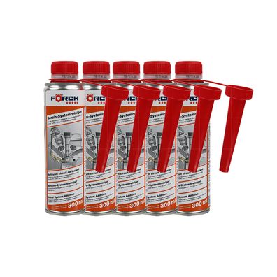 5x FOERCH BENZIN-SYSTEMREINIGER 0.3 LTR Additiv Motorreiniger