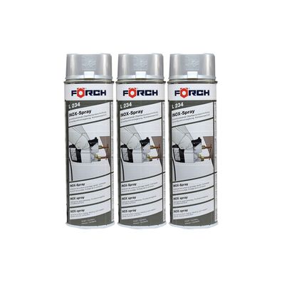 3x FOERCH INOX SPRAY L234 0.5 LTR Edelstahlspray Schweißspray