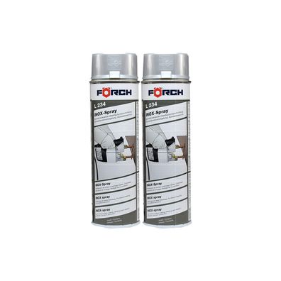 2x FOERCH INOX SPRAY L234 0.5 LTR Edelstahlspray Schweißspray
