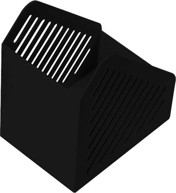 helit H6361095 Stehsammler Gitterstruktur DIN A5 Polystyrol schwarz