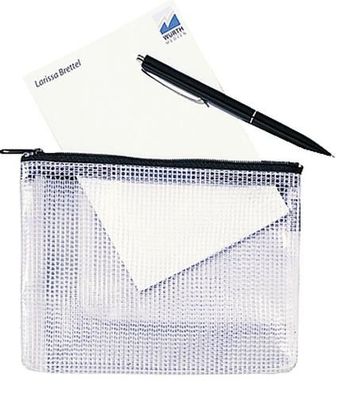 Rexel Reiáverschlusstasche Mesh Bags, DIN A6, schwarz