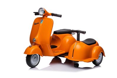Elektro Kinder Motorrad Vespa 150 VL1T mit Beiwagen 1x30W 6V 4.5A