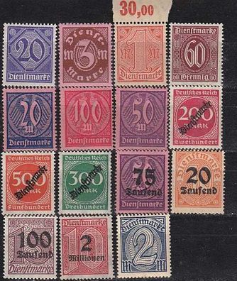 Germany REICH Dienst [Lot] 07 ( * */mnh )