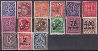 Germany REICH Dienst [Lot] 51 ( * */mnh )