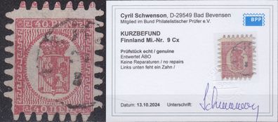 Finnland Finland SUOMI [1866] MiNr 0009 Cx ( O/used ) [01] BPP Kurzbefund