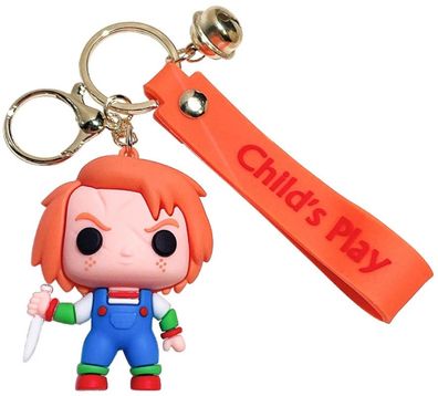 Chucky Schlüsselanhänger - Die Mörderpuppe Child's Play Silikon Schlüsselbund