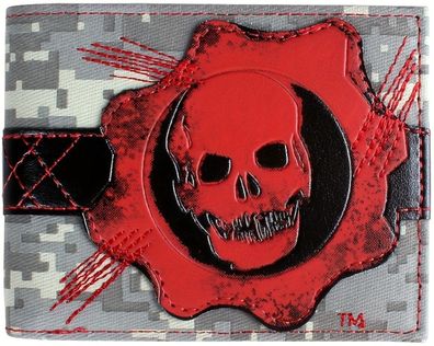 Gears of War Geldbörse - Crimson Omen Skull GoW Portemonnaie