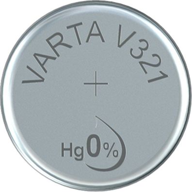 Varta 0321101111 1 Silber-Oxid Uhrenzelle V321 (SR65) 1,55 Volt 13 mAh