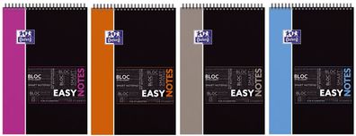 Oxford Studium Spiralnotizblock "EASYNOTES", A4 + , kariert