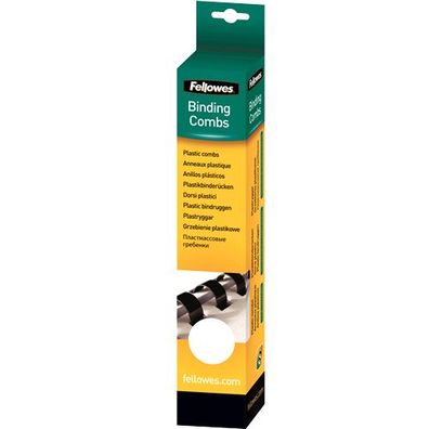 Fellowes Plastikbinder?cken, DIN A4, 21 Ringe, 8 mm, weiá