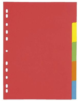 Pagna® 31051 Register - 5tlg., Karton farbig, A4, gelocht