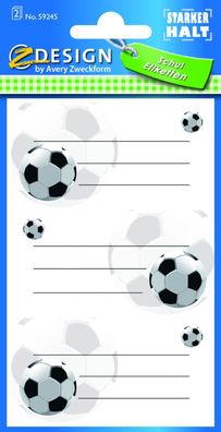 AVERY Zweckform 59245 ZDesign Buchetiketten "Fußball"(S)