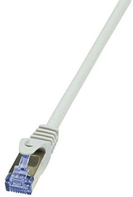 LogiLink CQ4012S Patchkabel PrimeLine Kat. 6A S/FTP 0,25 m grau