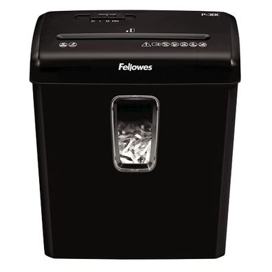 Fellowes 6008101 Fellowes Aktenvernichter Powershred P-30C, schwarz, Partikel