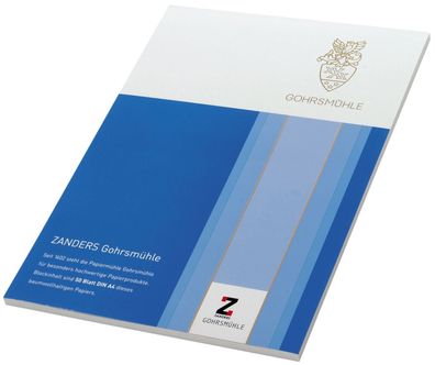 Zanders 43503 Briefpapierblock Gohrsmühle Bankpost A4