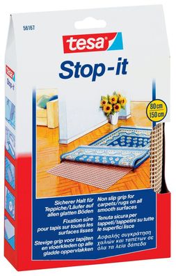 tesa Stop-it Anti-Rutschmatte, 800 mm x 1,5 m, beige