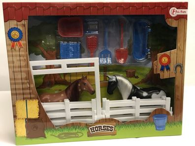 Horses - Stall mit Pferden - Spielset