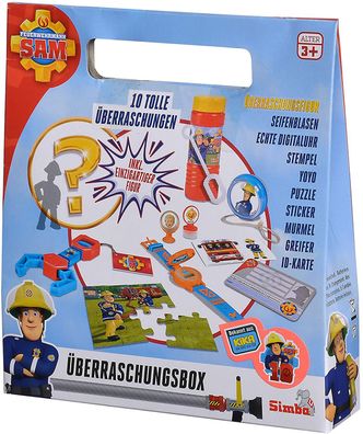 Simba 109251084 - Feuerwehrmann Sam Überraschungsbox - 10-tlg