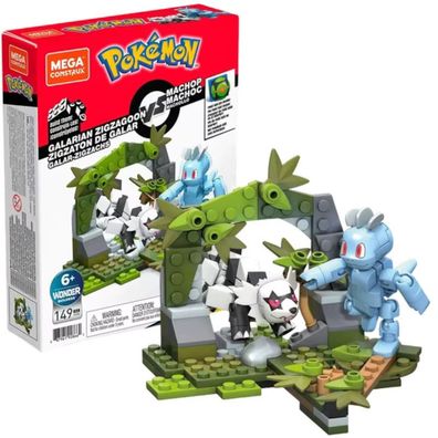 Machollo vs. Zigzachs Bauspielzeug - Pokémon Mega Construx Figuren