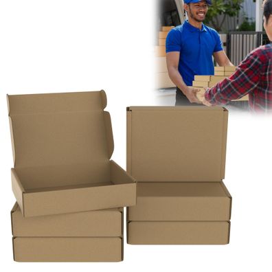 20x Maxibriefkartons Versandkarton 150x140x40mm Flache Karton Box Faltbar Päckchen