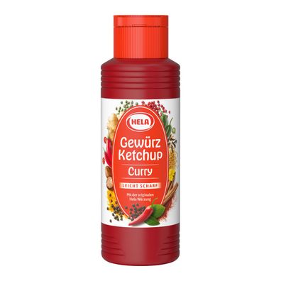 Hela Gewürz Ketchup Curry leicht scharf pikant gewürzt 300ml