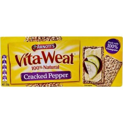 Arnott's Vita-Weat Cracked Pepper Crispbread [MHD: 27.01.2025] 250 g
