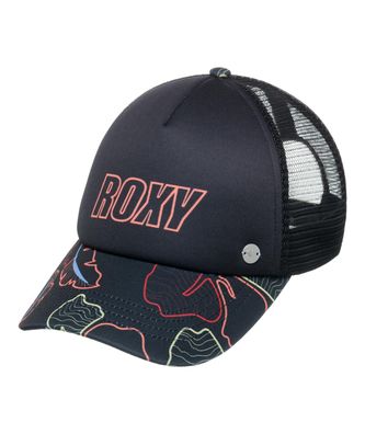ROXY Women Snapback Trucker Cap Beautiful Morning anthracite athletic hibiscus
