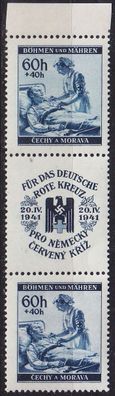 Germany REICH Böhmen Mähren [1941] MiNr 0062 SZd10 ( * */mnh ) Rotes Kreuz
