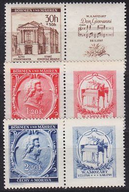 Germany REICH Böhmen Mähren [1941] MiNr 0079 ex ( * */mnh ) [02] Musik Zierfeld