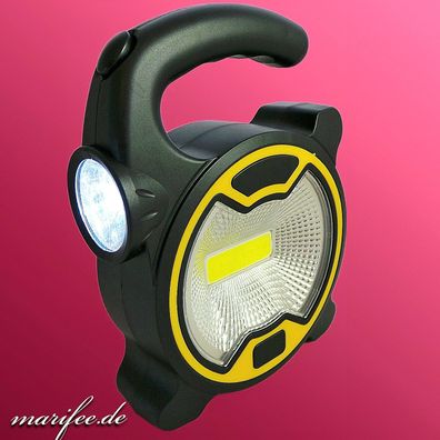 COB + LED-Arbeitsleuchte und Taschenlampe für Werkstatt, Camping Art.-Nr. 13011