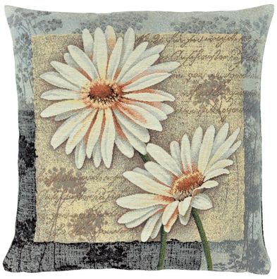 Kissenhülle Gobelin 45x45 Sandner Gerbera Sofakissen Kissenbezug Kissen Sommer