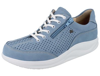 FINN Comfort Finnamic Oze Damen Abrollschuhe Halbschuhe hellblau Nappaleder