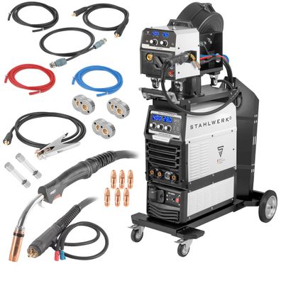 Stahlwerk Schweißgerät MIG MAG 400 Pro Vollsynergischer, wassergekühlter IGBT