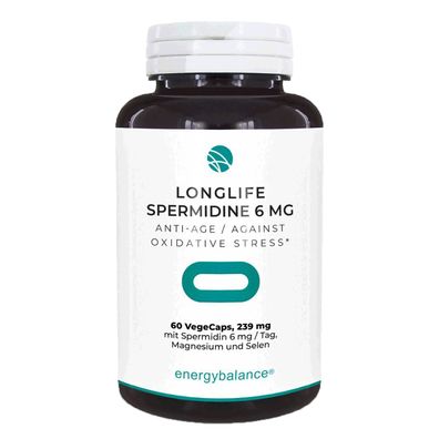 Longlife Spermidine 6mg Anti-Age, 60 VegeCaps - EnergyBalance