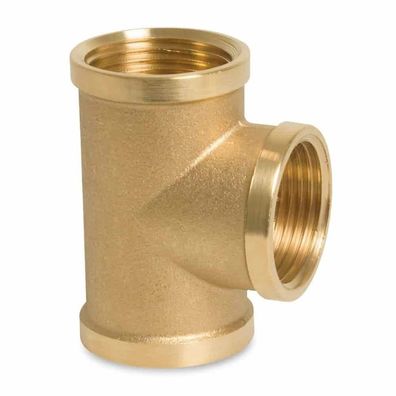 Gewindefitting Messing T-Stück 3/4" Innengewinde