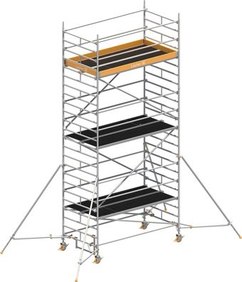 Layher Rollgeruest Uni Breit P2 mit Gerueststuetzenlaenge 2,60m, 7,20m AH