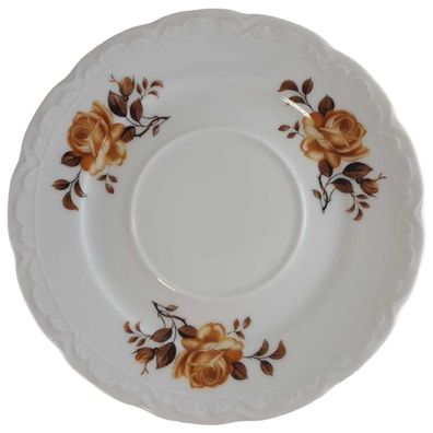 Untertasse für Suppe 17,3 cm Mitterteich Form 110 Braune Rose