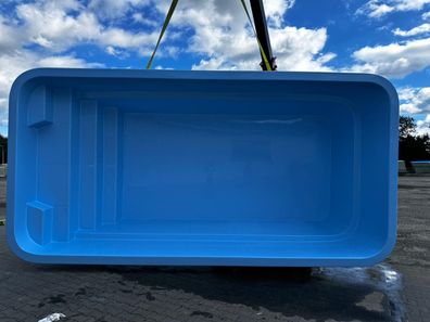 Gartenpool GfK Saragossa aus Polyester vom Hersteller. Verschiedene Maße!