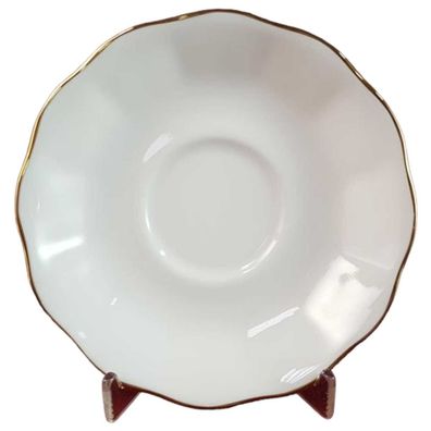 Untertasse für Kaffee Royal Vale weiß mit Goldrand D 14,3 cm