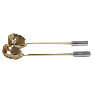 2 Stück Longlöffel Barlöffel Eiswürfel Modele Depose L 23,8 cm