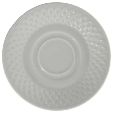 Schirnding weiß Multifunktions-Untertasse für Kaffee/Tee D 14,8 cm