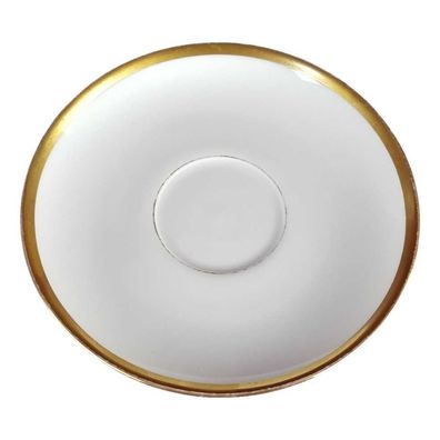 Untertasse für Kaffee 14,7 cm Eschenbach Alte Formen Goldrand Goldrand 5 mm