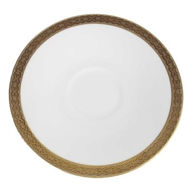 Untertasse Hutschenreuther Arzberg Golddekor weiß D 14,3 cm