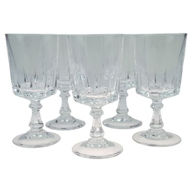 5er Set Schnapsgläser Gläser auf Fuß H 9,5 cm